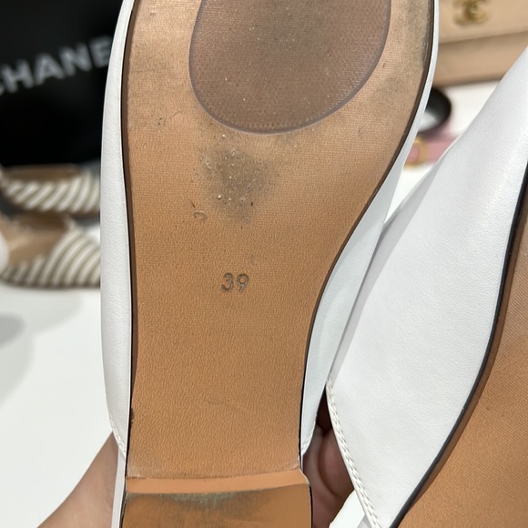 NEW White Mule Slides - Picture 9 of 13